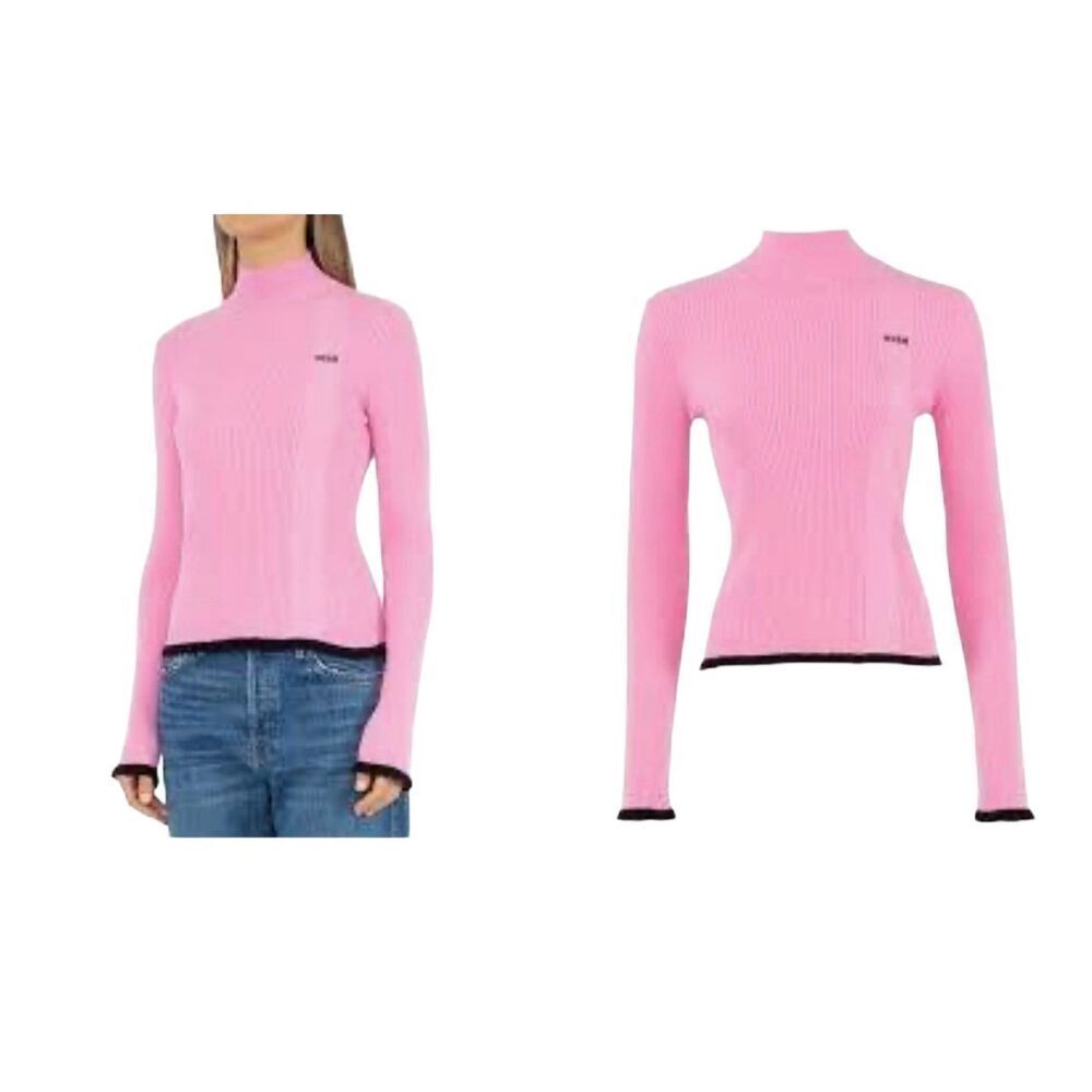 $321 MSGM Turtleneck in Pink  M